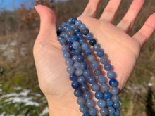 Charger l'image dans la galerie, Perles en aventurine bleue entre 4 et 12mm