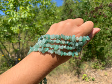 Charger l'image dans la galerie, Perles en aventurine verte, forme chips