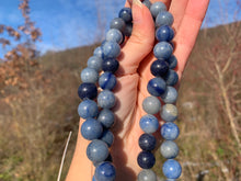 Charger l'image dans la galerie, Perles en aventurine bleue entre 4 et 12mm