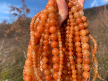 Charger l'image dans la galerie, Perles en aventurine orange entre 4 et 12mm