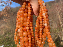 Charger l'image dans la galerie, Perles en aventurine orange entre 4 et 12mm