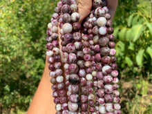 Charger l'image dans la galerie, Perles en tourmaline rubellite entre 6 et 10mm TRU