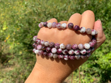 Charger l'image dans la galerie, Perles en tourmaline rubellite entre 6 et 10mm TRU