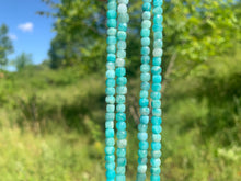 Charger l'image dans la galerie, Perles en amazonite, forme carré facetté