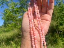 Charger l'image dans la galerie, Perles en opale commune rose, forme carré facetté