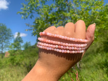 Charger l'image dans la galerie, Perles en opale commune rose, forme carré facetté