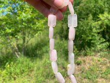 Charger l'image dans la galerie, Perles en quartz rose, forme rectangle