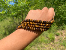 Charger l'image dans la galerie, Perles en oeil de tigre, forme disque