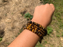 Charger l'image dans la galerie, Perles en oeil de tigre, forme disque