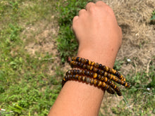 Charger l'image dans la galerie, Perles en oeil de tigre, forme disque