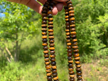 Charger l'image dans la galerie, Perles en oeil de tigre, forme disque