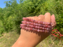 Charger l'image dans la galerie, Perles en quartz à inclusions de piemontite entre 6 et 12mm QPD