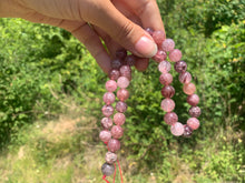 Charger l'image dans la galerie, Perles en quartz à inclusions de piemontite entre 6 et 12mm QPD