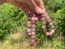 Charger l'image dans la galerie, Perles en quartz à inclusions de piemontite entre 6 et 12mm QPD