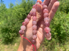 Charger l'image dans la galerie, Perles en quartz à inclusions de piemontite entre 6 et 12mm QPD