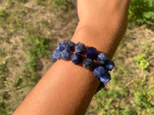 Charger l'image dans la galerie, Perles en sodalite, forme diamant entre 6 et 12mm