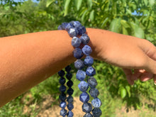 Charger l'image dans la galerie, Perles en sodalite, forme diamant entre 6 et 12mm