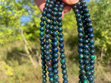Charger l'image dans la galerie, Perles en azurite - malachite entre 4 et 8mm