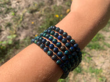 Charger l'image dans la galerie, Perles en azurite - malachite entre 4 et 8mm