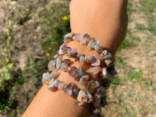 Charger l'image dans la galerie, Perles en agate du Botswana, forme chips