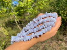Charger l'image dans la galerie, Perles en agate blue lace, forme chips