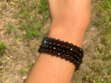 Charger l'image dans la galerie, Perles en tourmaline noire facettées entre 2 et 6mm