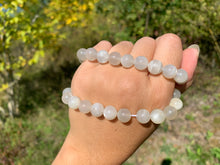 Charger l'image dans la galerie, Perles en pierre de lune blanche entre 6 et 12mm PLBU