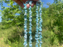 Charger l'image dans la galerie, Perles en larimar, forme chips