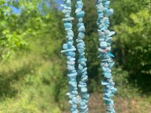 Charger l'image dans la galerie, Perles en larimar, forme chips
