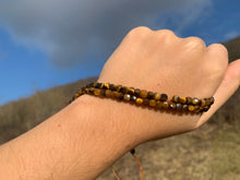 Charger l'image dans la galerie, Perles en oeil de tigre, forme carré