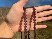 Charger l'image dans la galerie, Perles en améthyste, forme coeur
