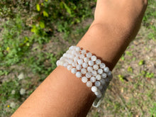 Charger l'image dans la galerie, Perles en pierre de lune blanche entre 6 et 12mm PLBU