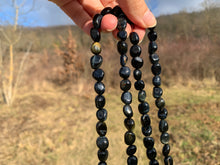 Charger l'image dans la galerie, Perles en oeil de tigre mélangé avec de l'oeil de faucon, forme petit galet