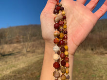 Charger l'image dans la galerie, Perles en jaspe mookaite, forme barrique facettée