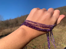 Charger l'image dans la galerie, Perles en améthyste facettées entre 2 et 4mm