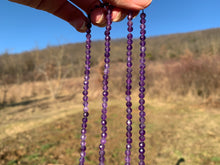 Charger l'image dans la galerie, Perles en améthyste facettées entre 2 et 4mm