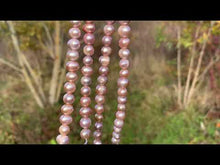 Charger et lire la vidéo dans la visionneuse de la Galerie, Perles de culture rose / violette entre 3 et 8mm