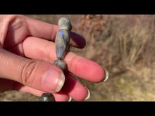 Charger et lire la vidéo dans la visionneuse de la Galerie, Perles en labradorite, forme goutte facettées 12 x 26mm