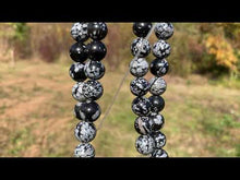 Charger et lire la vidéo dans la visionneuse de la Galerie, Perles en obsidienne flocons entre 2 et 12mm