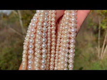 Charger et lire la vidéo dans la visionneuse de la Galerie, Perles de culture blanche entre 5 et 8mm