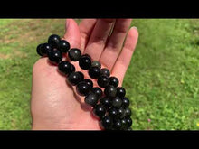 Charger et lire la vidéo dans la visionneuse de la Galerie, Perles en obsidienne oeil céleste (arc-en-ciel) entre 6 et 20mm