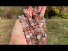 Charger et lire la vidéo dans la visionneuse de la Galerie, Perles en pierre de lune multicolore entre 6 et 10mm PLMD