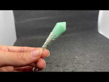 Charger et lire la vidéo dans la visionneuse de la Galerie, Pendule en aventurine verte