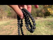 Charger et lire la vidéo dans la visionneuse de la Galerie, Perles en pierre de lave entre 4 et 16mm