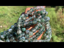 Charger et lire la vidéo dans la visionneuse de la Galerie, Perles en agate mousse entre 4 et 12mm