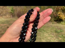 Charger et lire la vidéo dans la visionneuse de la Galerie, Perles en obsidienne oeil céleste (arc-en-ciel), forme diamant entre 6 et 12mm