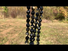 Charger et lire la vidéo dans la visionneuse de la Galerie, Perles en obsidienne dorée, forme diamant entre 6 et 12mm