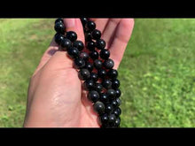 Charger et lire la vidéo dans la visionneuse de la Galerie, Perles en obsidienne oeil céleste (arc-en-ciel) entre 4 et 20mm