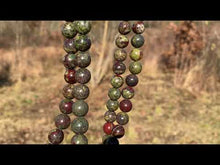 Charger et lire la vidéo dans la visionneuse de la Galerie, Perles en jaspe sang de dragon entre 4 et 12mm