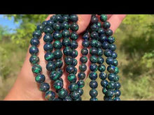 Charger et lire la vidéo dans la visionneuse de la Galerie, Perles en azurite - malachite entre 4 et 8mm